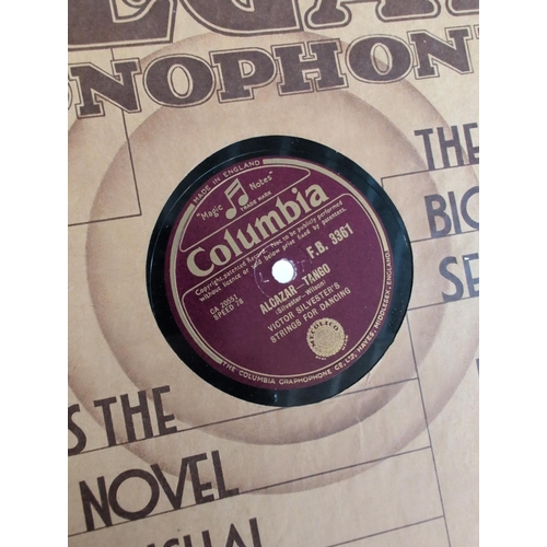 79 - A Collection of Mostly WW2 Period British 78 RPM Shellac Records - Siegfried Line, Run Rabbit, Jitte... 