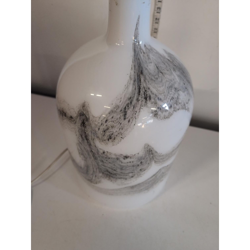 80 - Michael Bang for Holmegaard 'Symmetrisk' Glass Statement Lamp 65cm. Shipping Unavailable