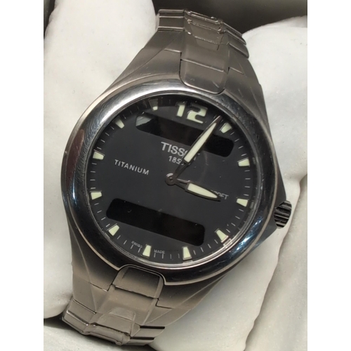119 - A Tissot T790 Titanium Ana-Digi Multifunctional Wristwatch, Untested