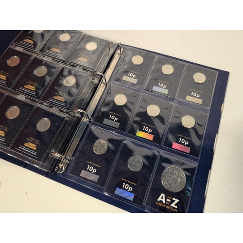 120 - A United Kingdom A-Z Alphabet 10p Coin Collection, Complete in Change Checker Album