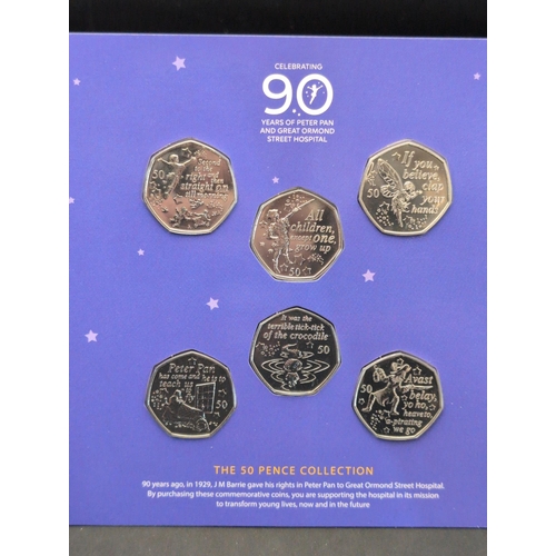 121 - Isle of Man Peter Pan 90 Years 50 Pence Coin Collection, 2019