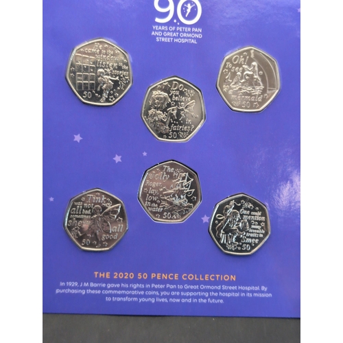 122 - Isle of Man Peter Pan 90 Years 50 Pence Coin Collection, 2019