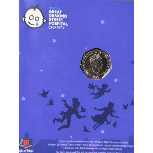 122 - Isle of Man Peter Pan 90 Years 50 Pence Coin Collection, 2019