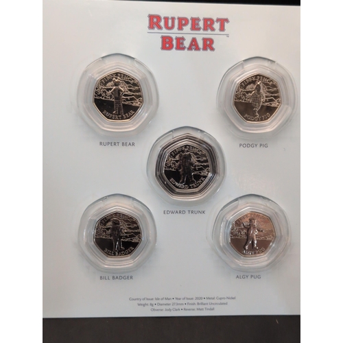 123 - Rupert The Bear 50p Coin Collection 2020