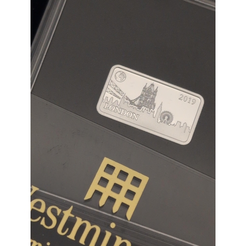 126 - A Pair of Solomon Islands 2019 'London – Tower Bridge' .999 Silver Proof Half Dollar Commemorative B... 