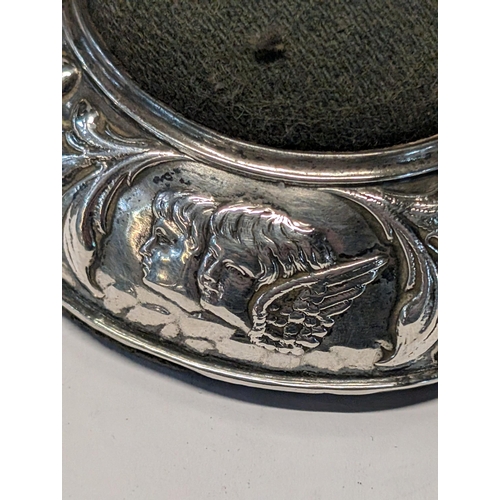142 - A Sterling Silver Pin Cushion, Birmingham 1905 D7.5cm