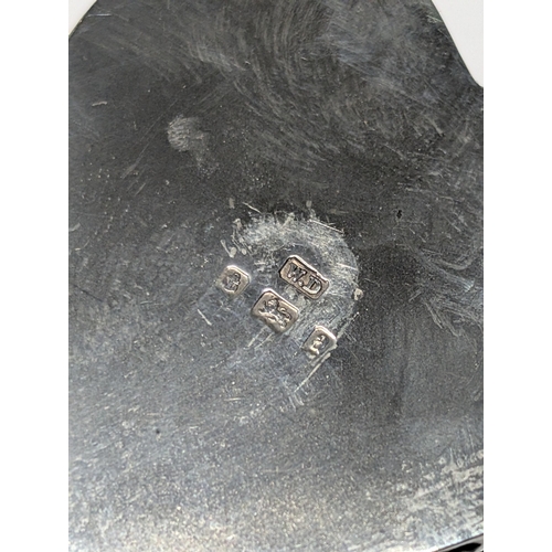 144 - A Late Victorian Sterling Silver Heart-Shaped Trinket Box with Gilt Interior by W D Birmingham 1900 ... 