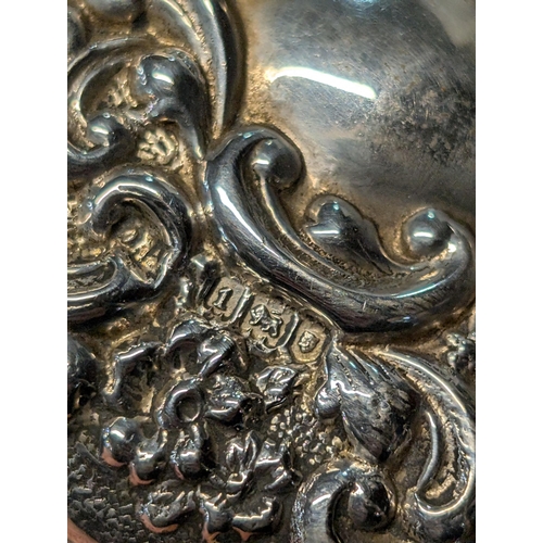 149 - A Set of Four Edwardian Sterling Silver and Cut Glass Dressing Table Jars, London 1906 / Birmingham ... 
