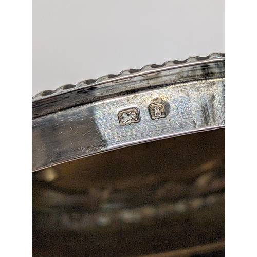 155 - Edwardian Sterling Silver Trinket Box, Heavy Repousse, Gilt Interior, Birmingham 1906 130g