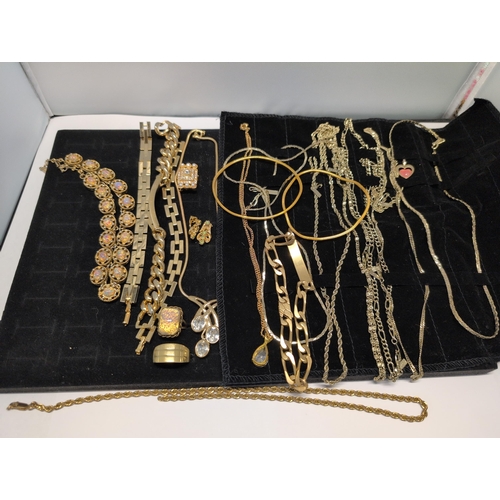 170 - A Collection of Gold-Tone Costume Jewelry