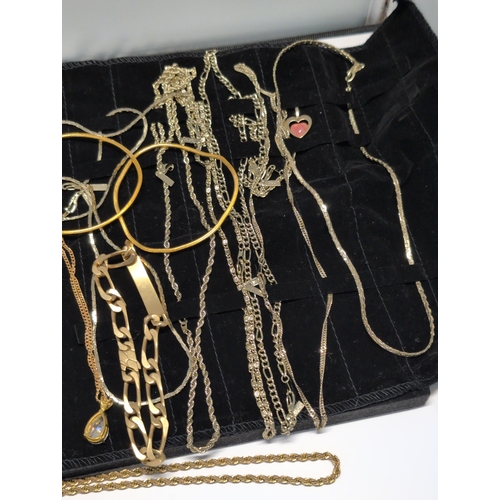 170 - A Collection of Gold-Tone Costume Jewelry