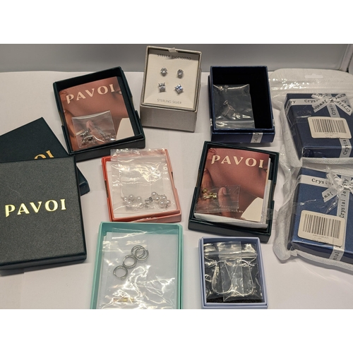 171 - A Collection of PAVOI and Other Contemporary Sterling Silver Jewellery