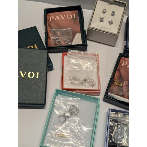171 - A Collection of PAVOI and Other Contemporary Sterling Silver Jewellery