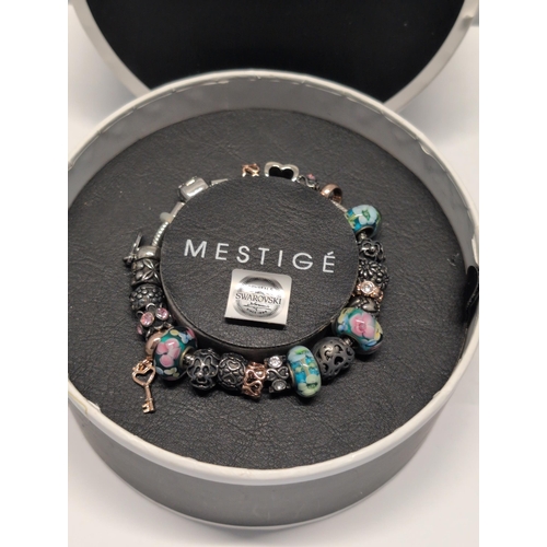 172 - Mestigé Charm Bracelet with Crystals from Swarovski