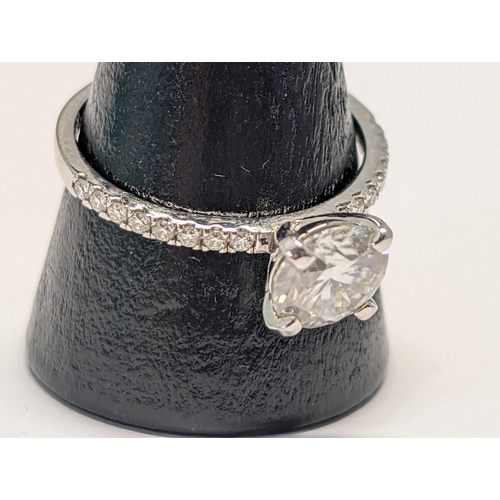 178 - A 925 Silver Solitaire Dress Ring
