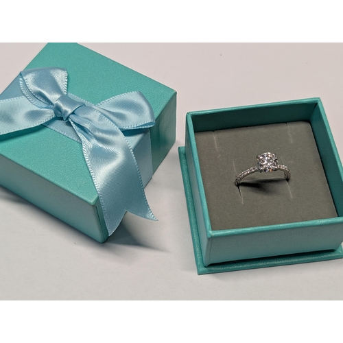 178 - A 925 Silver Solitaire Dress Ring