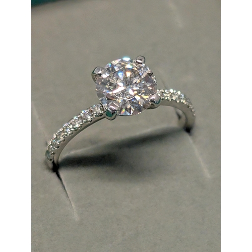 178 - A 925 Silver Solitaire Dress Ring