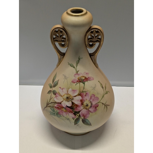141 - A Royal Worcester Early 20th Century Two-Handled Vase