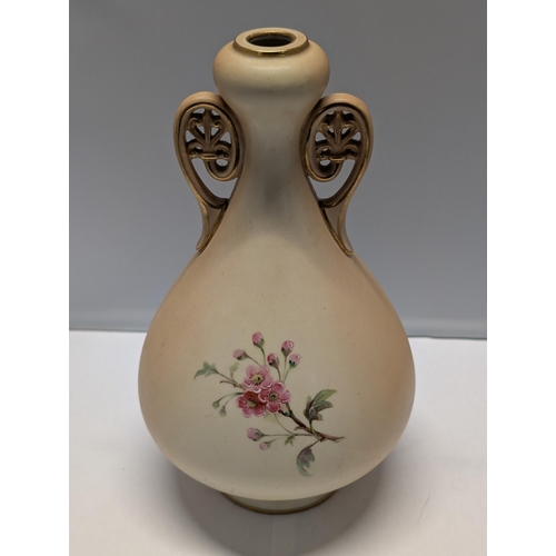 141 - A Royal Worcester Early 20th Century Two-Handled Vase