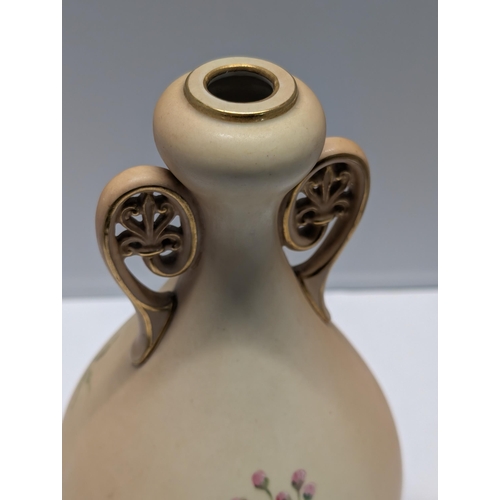 141 - A Royal Worcester Early 20th Century Two-Handled Vase