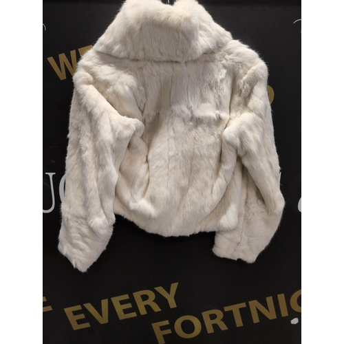 128 - A Rabbit Fur Bomber Jacket