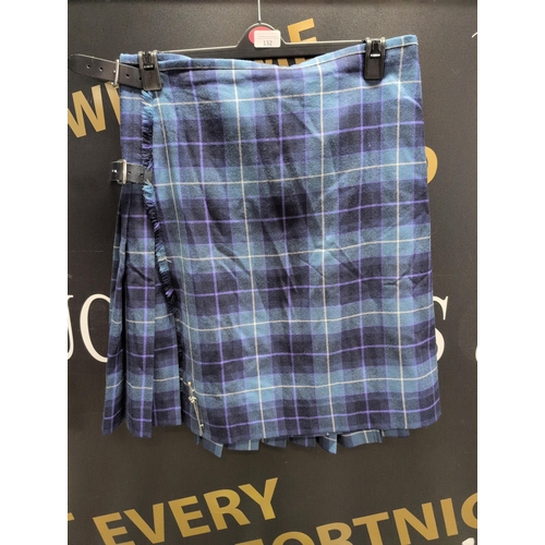 132 - A Vintage Tartan Kilt