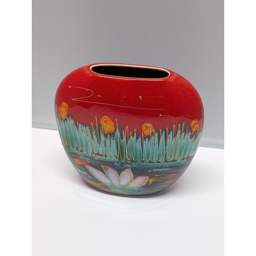 152 - Anita Harris 'Waterlily' Ceramic Vase 13cm