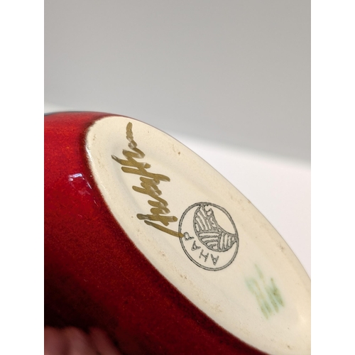 152 - Anita Harris 'Waterlily' Ceramic Vase 13cm