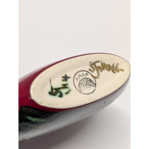 155 - An Anita Harris Art Pottery 'Stonehenge' Purse Vase 13cm