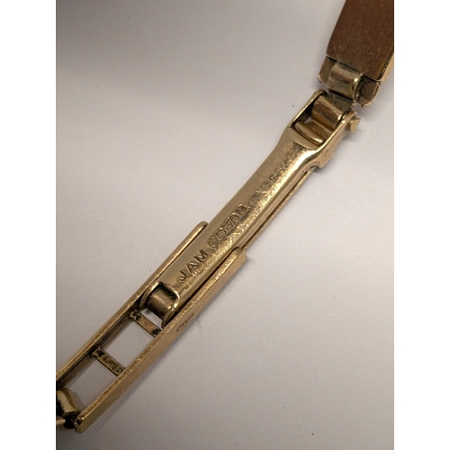 161 - A Rotary Quartz 9ct Gold Ladies Wristwatch with Integrated 9ct Bracelet Gross Weight 17.34g