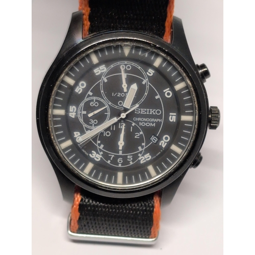 166 - Seiko 7T92 Chronograph Wristwatch, Working