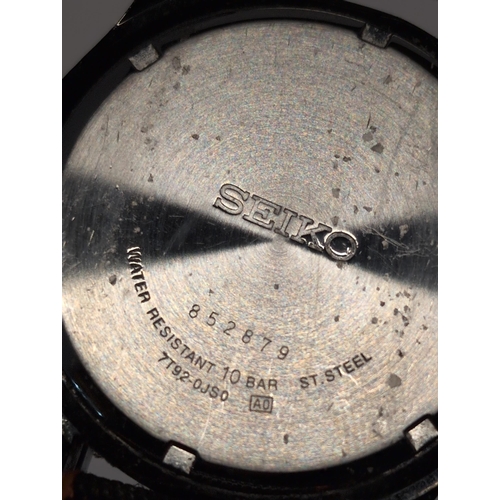 166 - Seiko 7T92 Chronograph Wristwatch, Working