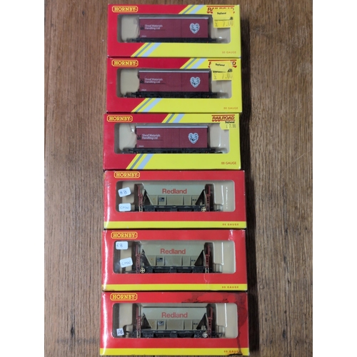 55 - A Set of Six boxed Hornby OO Gauge Model Railway Rolling Stock Wagons