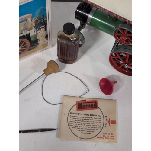 69 - A Mamod T.E.1a Steam Tractor with Original Box and Accessories