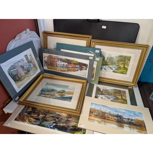 105 - A Large Selection of Yorkshire Landscape and Townscape Limited Edition Prints by Chris Butler With C... 