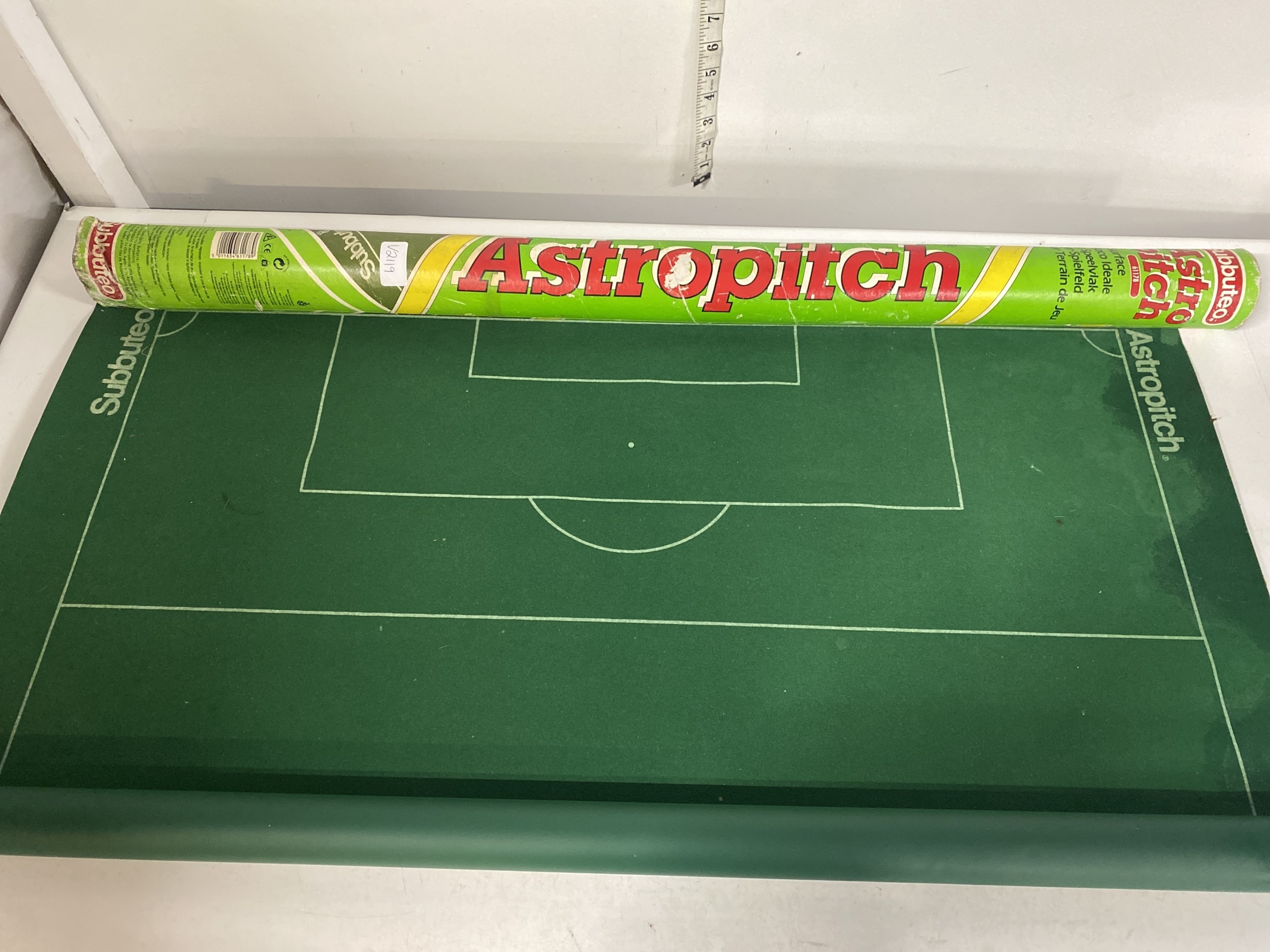 A vintage Subbuteo Astropitch Tabletop Football Pitch Mat with Original ...