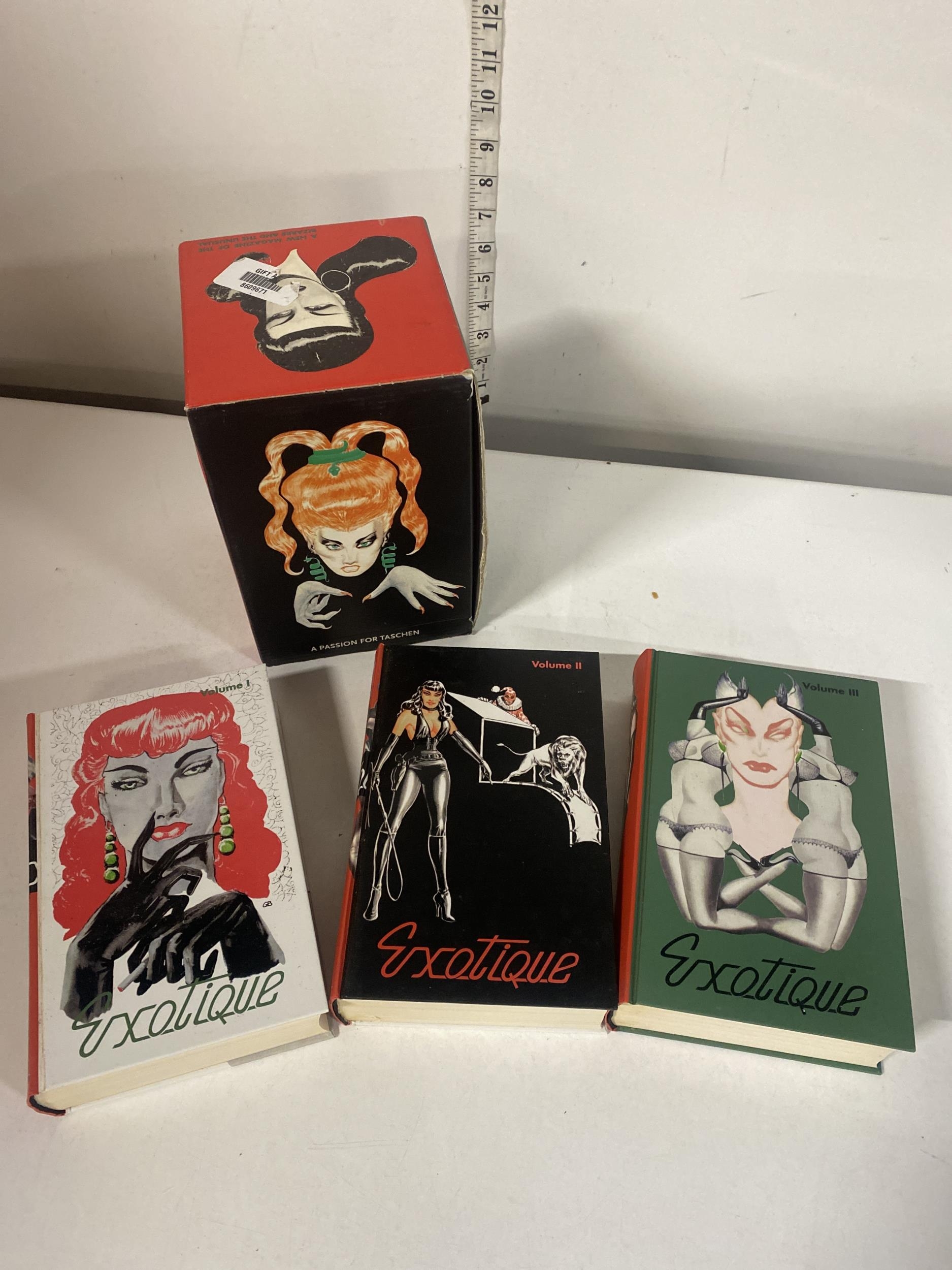 A Trio of Taschen Exotique The Complete Reprint 3 Volume Book Set