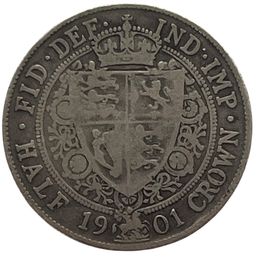 103 - UK 1901 Queen Victoria Silver Half Crown