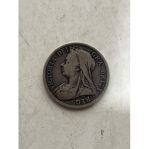 103 - UK 1901 Queen Victoria Silver Half Crown