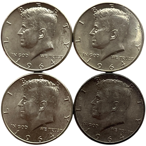 104 - A Group of US 1964 Kennedy Half Dollars