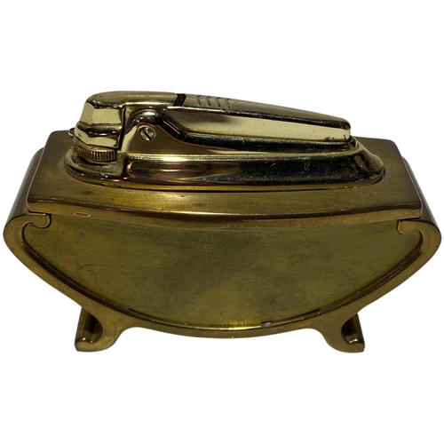 96 - Ronson Varaflame Forum Brass Table Lighter