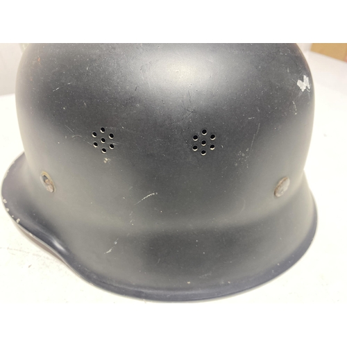 31 - A German Third Reich M34 Civil Alloy Helmet for Fire or Police Service