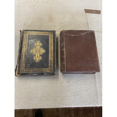 48 - Two Victorian Large-Format Family Bibles. A/F