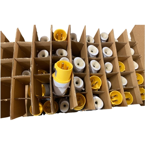 83 - A Group of 110V 16A Industrial Electrical Plugs and Connectors