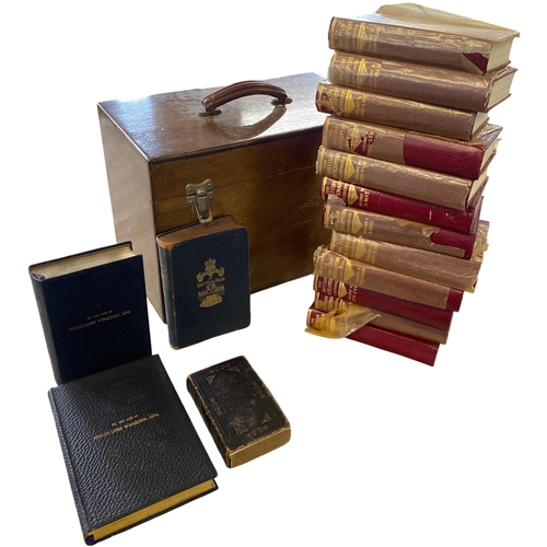 76 - Multiple Volumes of The British Encyclopedia Illustrated and Other Books in a Fitted Wooden Case. No... 