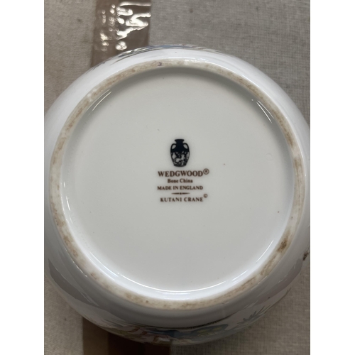 354 - A Collection of Wedgwood Kutani Crane Pattern Bone China Decorative Wares. 7 pieces.  No shipping.