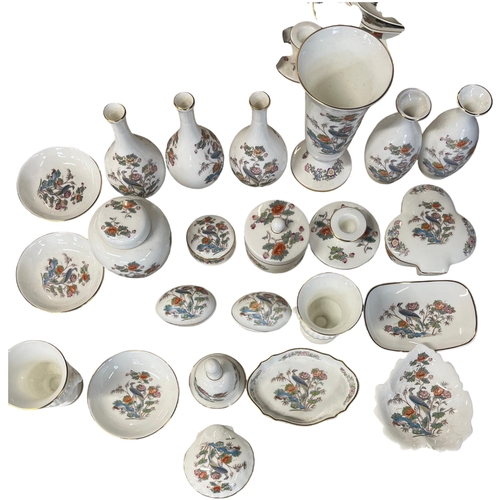 418 - A Collection of Wedgwood Kutani Crane Pattern Bone China Giftware. Approx 24 pieces. No shipping.