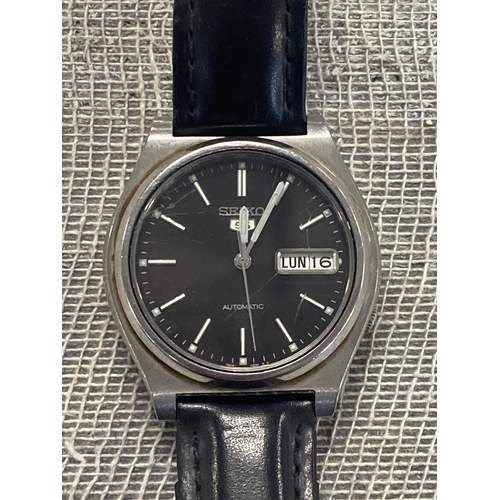 136 - Seiko 5 Automatic Stainless Steel Wristwatch Reference 7S26-3170