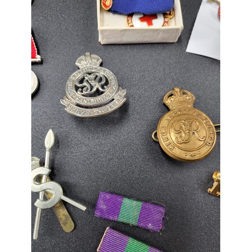 44 - Collection of Militaria Medals & Other Militaria Badges & Awards