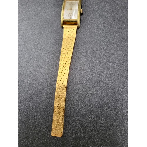 54 - Vintage Ladies Helvetia Watch with Gold Plated Strap (Working)